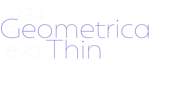 Geometrica Thin font free