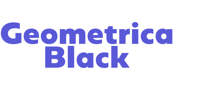 Geometrica Black Font Download