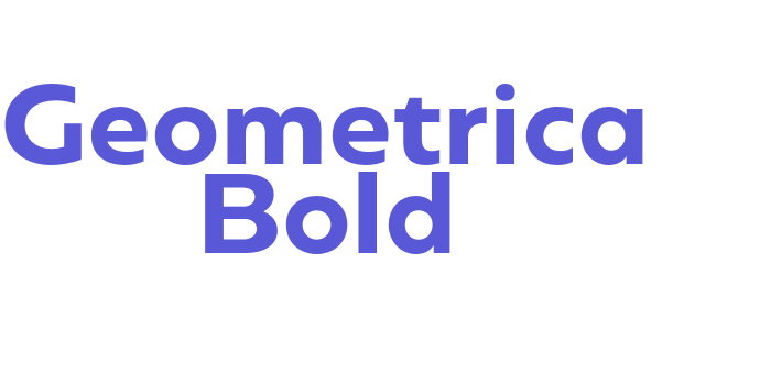 Geometrica Bold Font Download