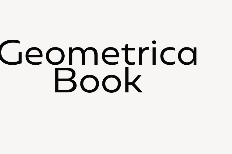 Geometrica Book font download