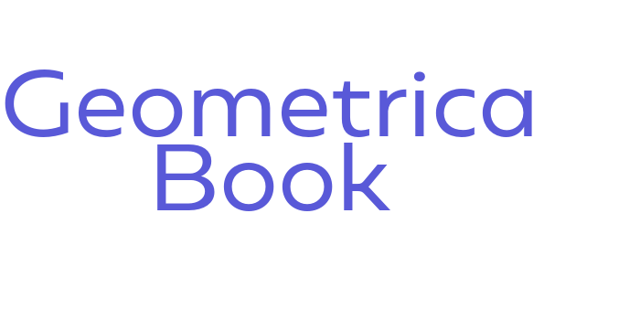 Geometrica Book Font Download