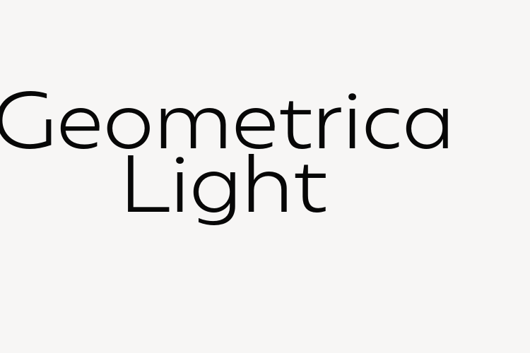 Geometrica Light font download