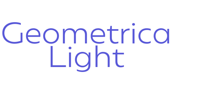 Geometrica Light Font Download