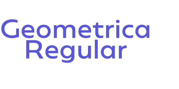 Geometrica Regular Font Download