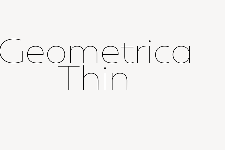 Geometrica Thin font download