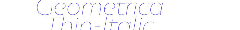 Geometrica Thin-Italic