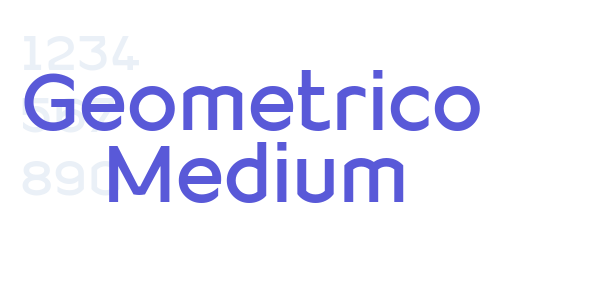 Geometrico Medium font free