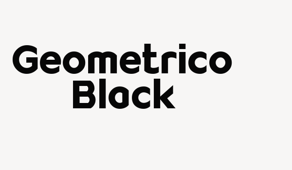 Geometrico Black Font