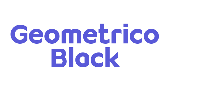 Geometrico Black Font Download