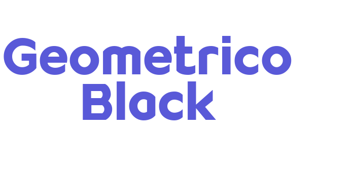 Geometrico Black Font