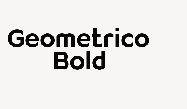 Geometrico Bold Font