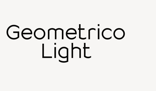 Geometrico Light Font