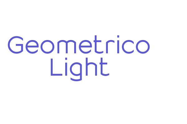 Geometrico Light Font