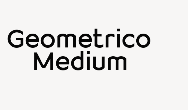 Geometrico Medium Font