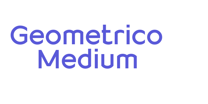 Geometrico Medium Font Download