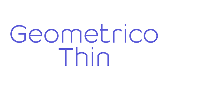 Geometrico Thin Font Download