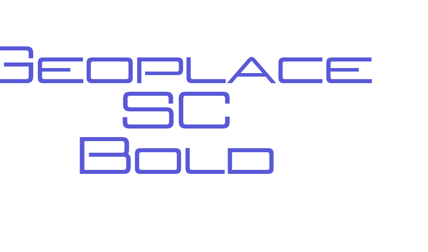 Geoplace SC Bold Font Download