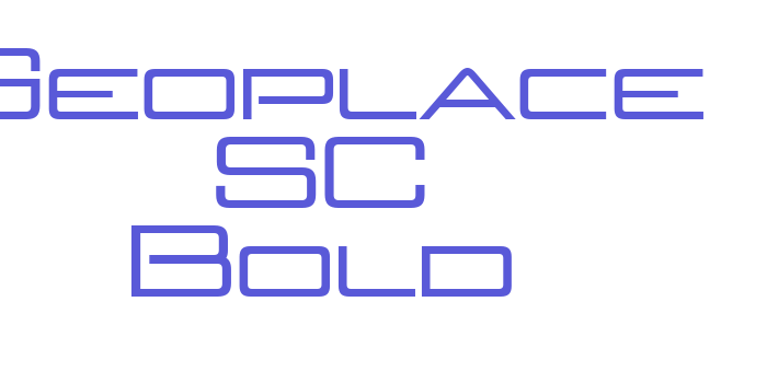 Geoplace SC Bold Font Download