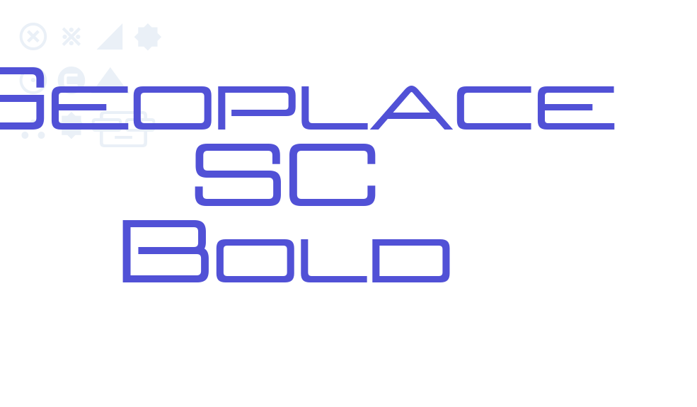 Geoplace SC Bold-font-download