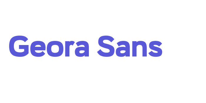 Geora Sans Font