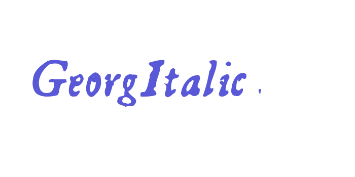 GeorgItalic Font Download