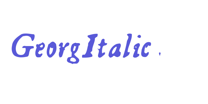 GeorgItalic Font