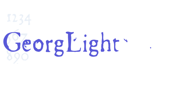 GeorgLight font free