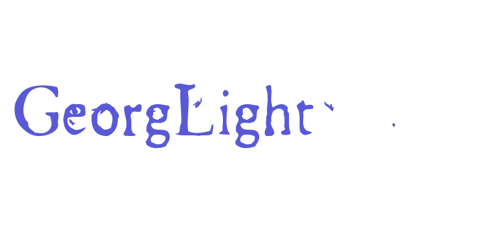 GeorgLight Font Download