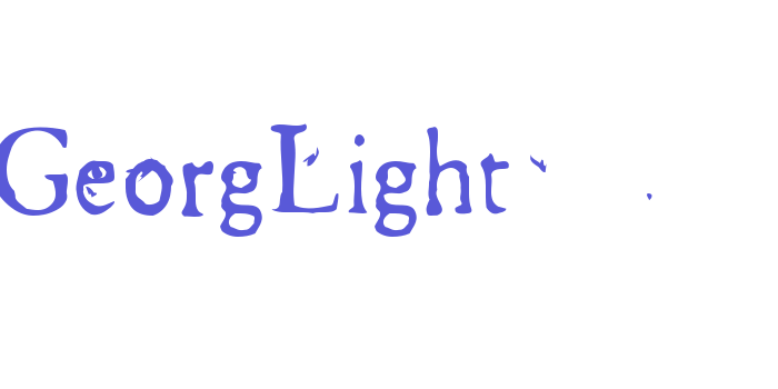 GeorgLight Font