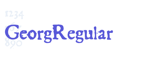 GeorgRegular font free