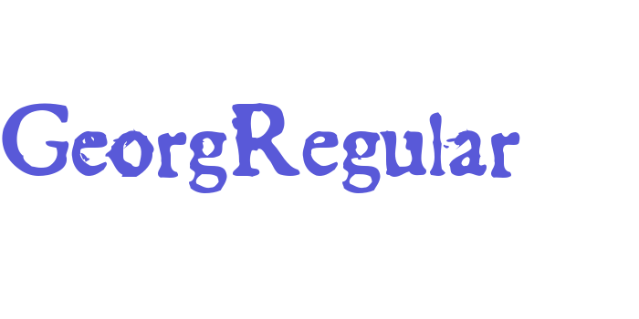 GeorgRegular Font