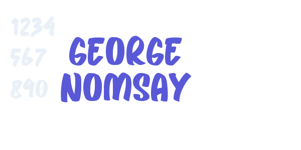 George Nomsay font