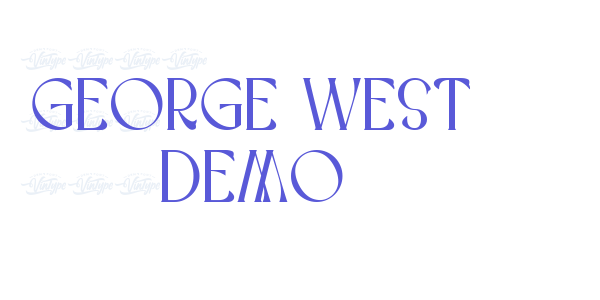 George West Demo font free