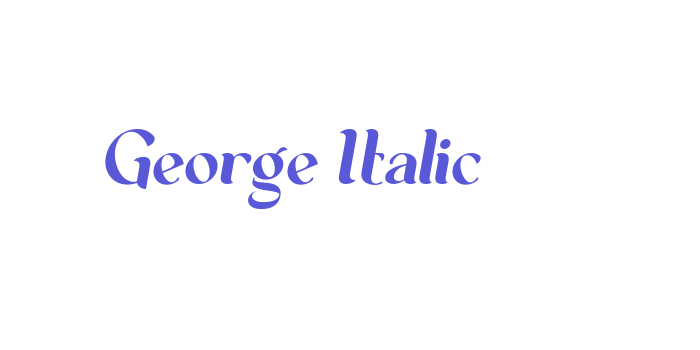 George Italic Font Download