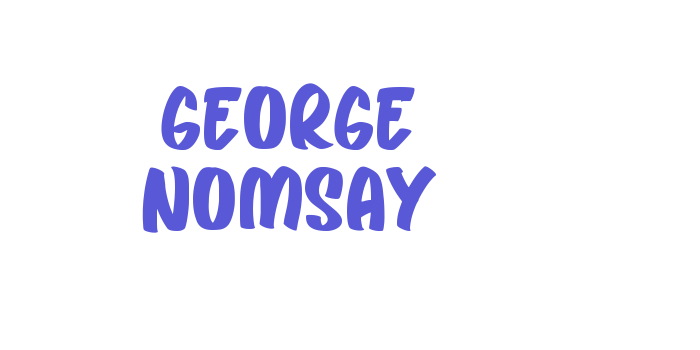 George Nomsay Font Download