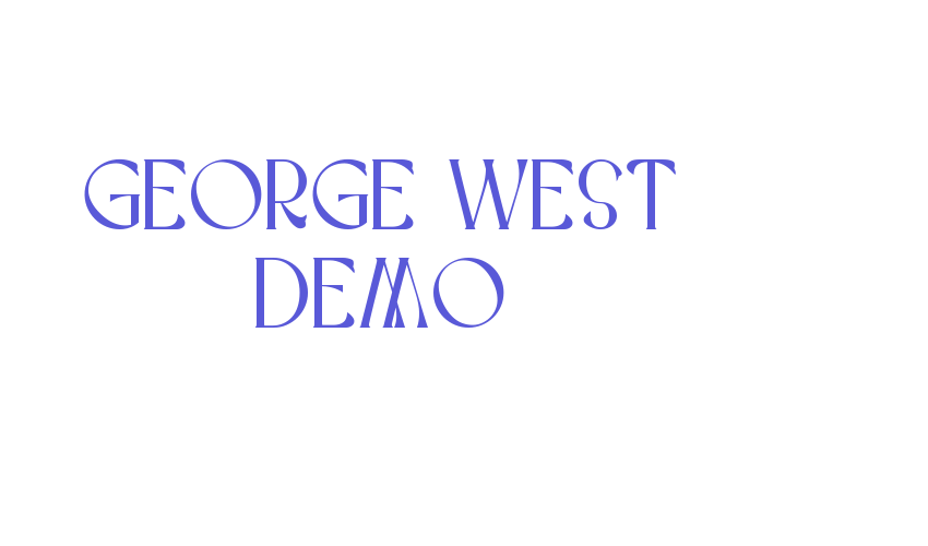 George West Demo Font