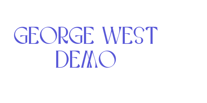 George West Demo Font Download