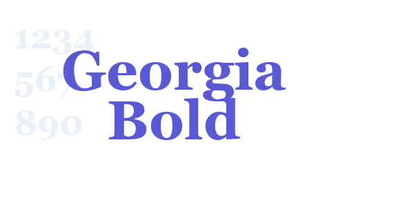 Georgia Bold font free