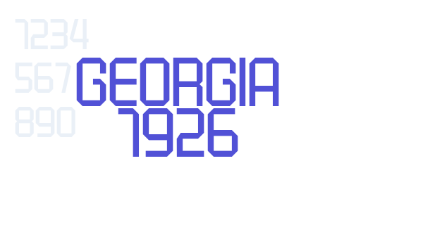 Georgia 1926 font download