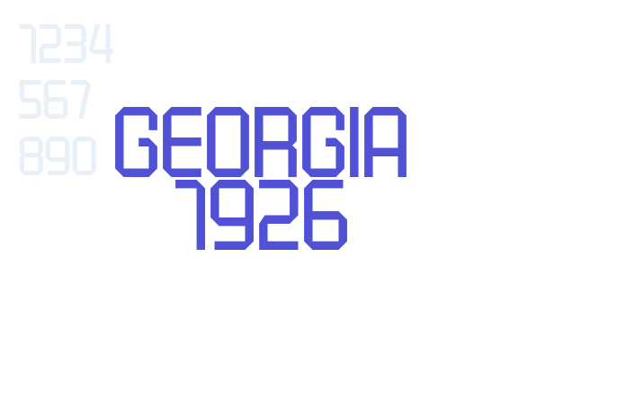 Georgia 1926 font download