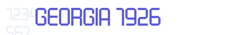 Georgia 1926 font download