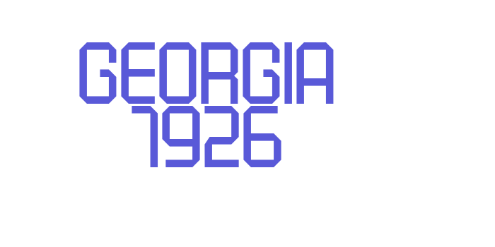 Georgia 1926 Font