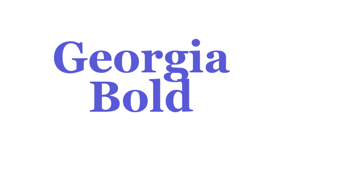 Georgia Bold Font Download