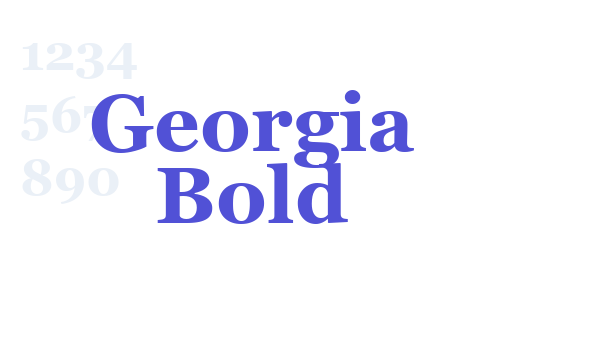 Georgia Bold font download