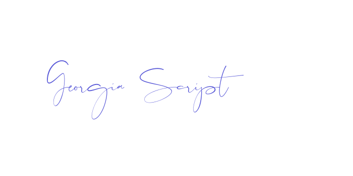 Georgia Script Font Download