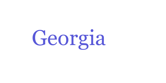 Georgia Font Download