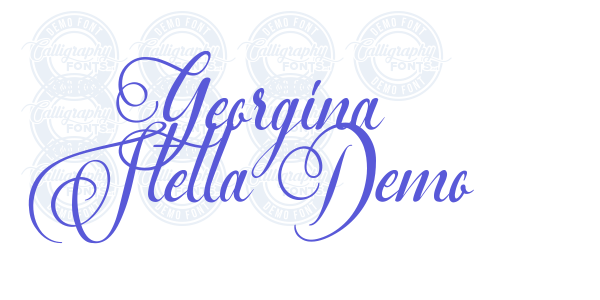 Georgina Stella Demo font free