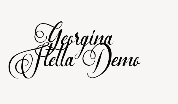 Georgina Stella Demo Font