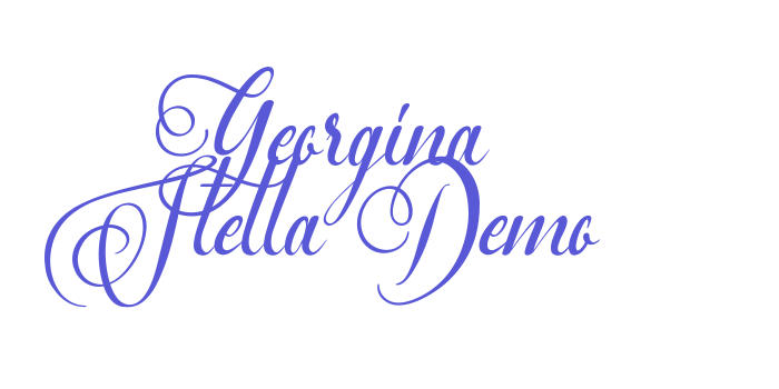 Georgina Stella Demo Font Download