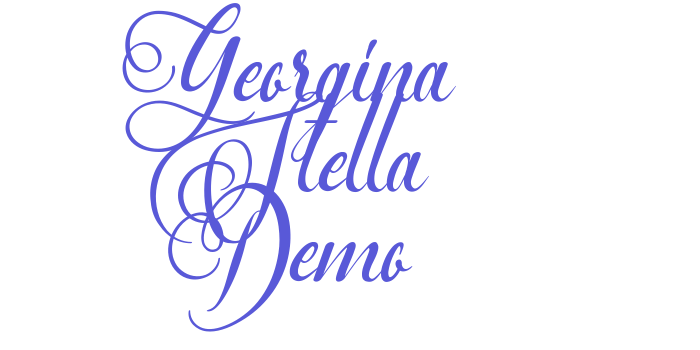 Georgina Stella Demo Font